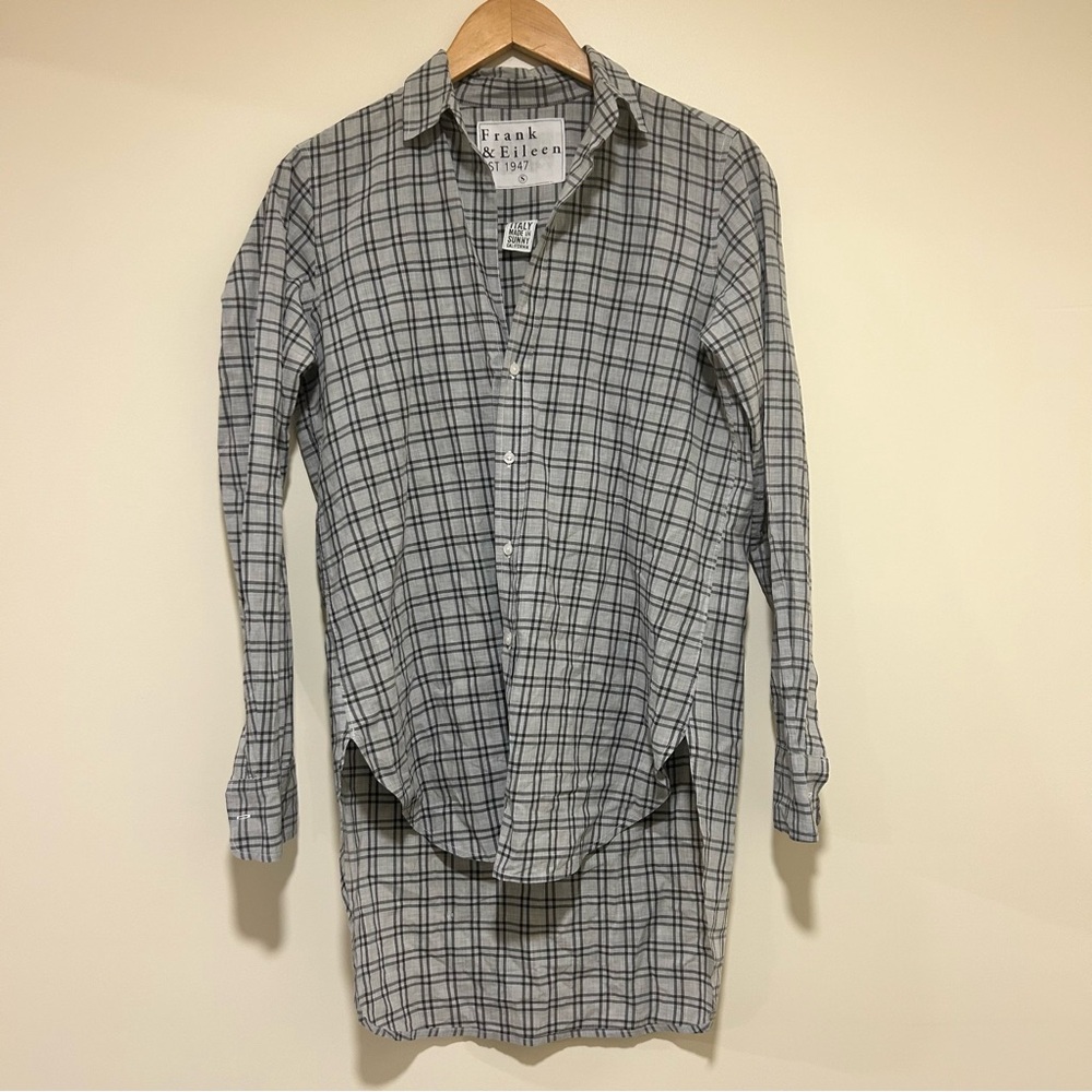 Frank & Eileen Womens Cotton Grayson Button Down in Gray Size Small